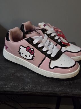 NEW! So CUTE Hello Kitty Pink  Sneakers with White Accents